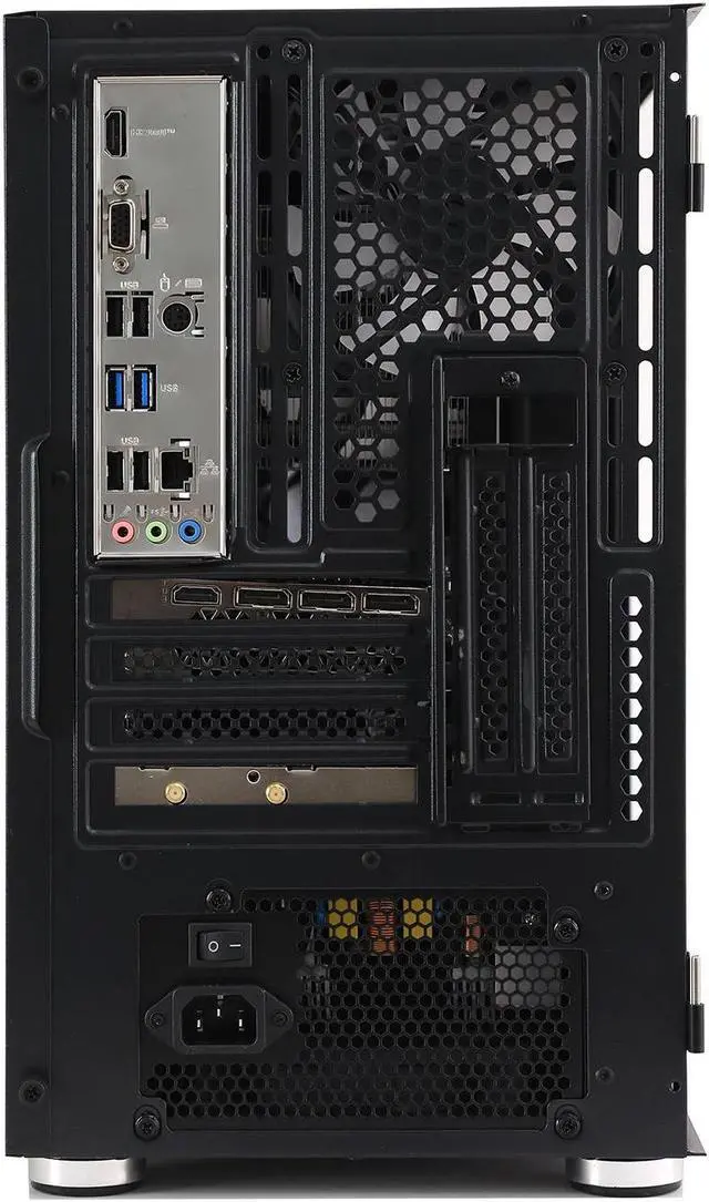 Alt view image 5 of 7 - MXZ Gaming PC ,Intel Core i5 13400F 3.6GHz , RX 7600, Gaming PC ,16GB( 8GB*2)DDR4 3200MHz, NVME M2 1 T, RGB Fans,Windows 11 Pro Ready to use, Gamer Desktop Computer(I5 13400F| RX 7600)