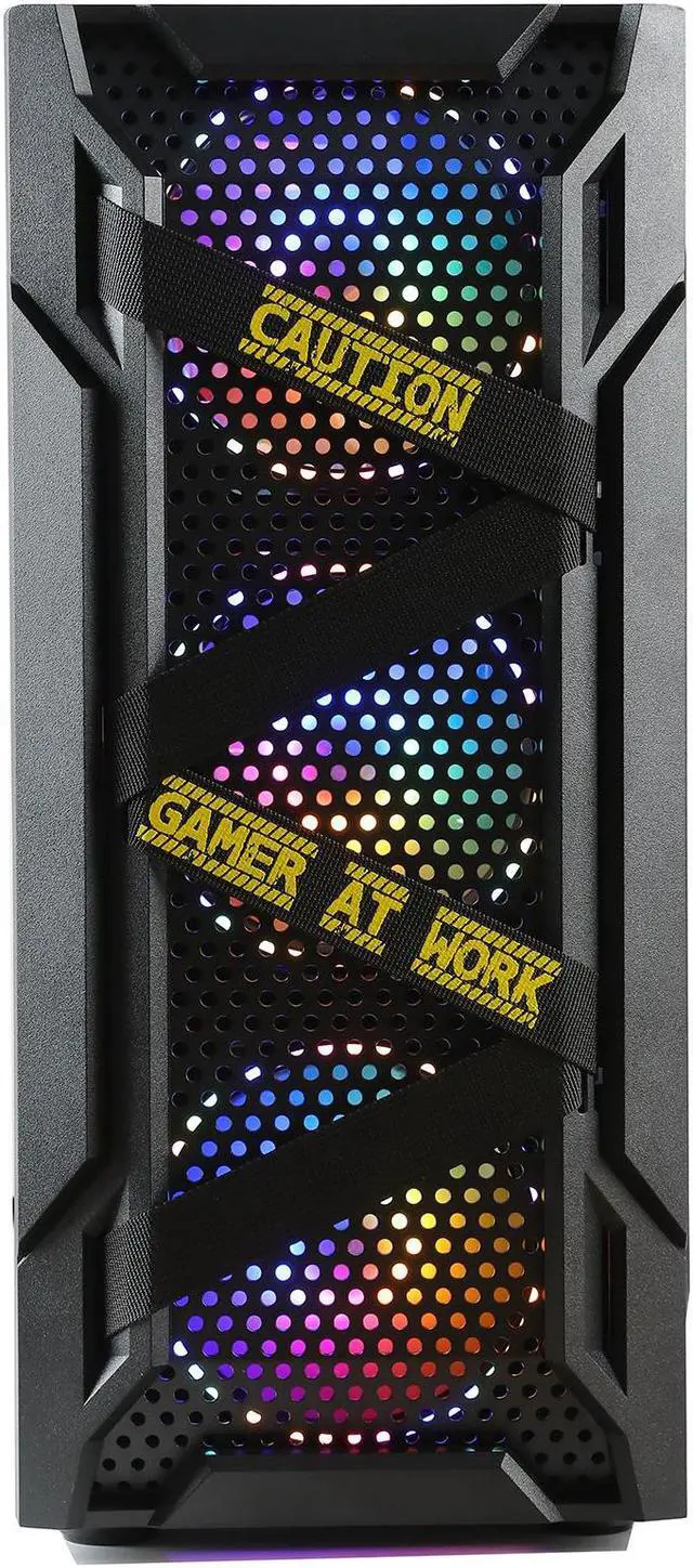 Alt view image 4 of 7 - MXZ Gaming PC Computer Intel Core i5 9400F, RX 6600, 8GB*2(16GB) DDR4, NVME M2 500GB, 5 RGB Fans, Windows 11 Pro Ready to Use, Gamer Desktop Computer (I5 9400F|RX 6600)