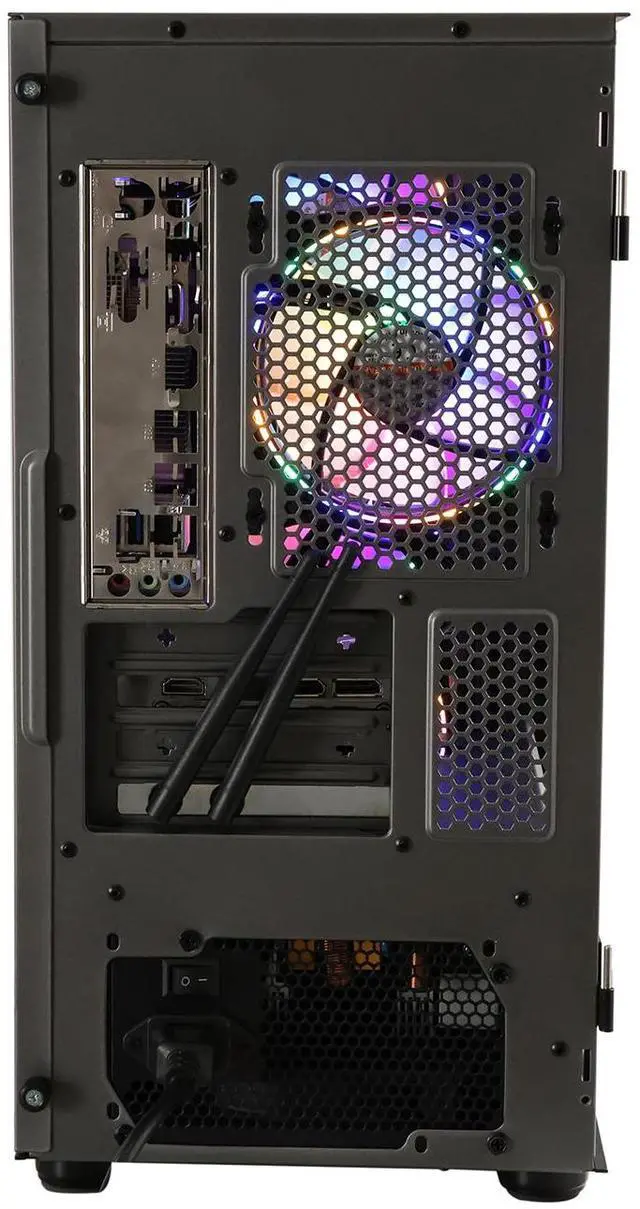 Alt view image 5 of 7 - MXZ Gaming PC Computer AMD Ryzen 5 5600 3.6GHz,RX7650GRE, 16GB(8G*2) DDR4, NVME 1T SSD, 6RGB Fans, WIFI & Win 11 Pro Ready, Gamer Desktop Computer,(R5 5600|RX 7650 GRE)