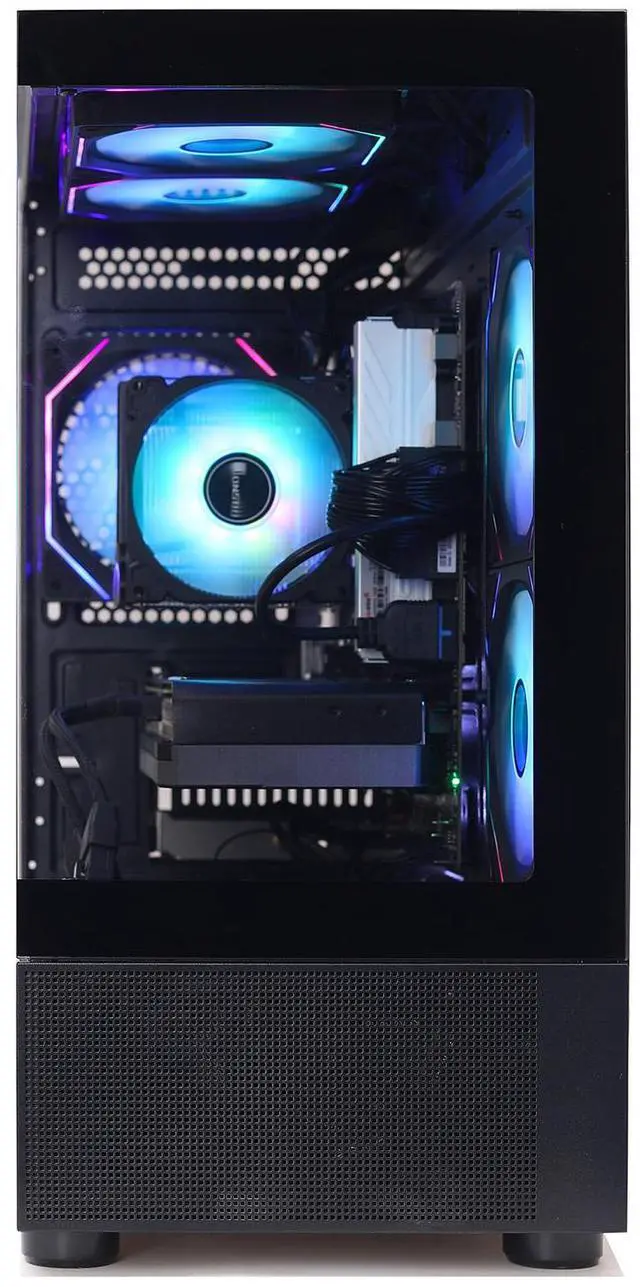 Alt view image 3 of 7 - MXZ High Performance Gaming PC, AMD Ryzen 5 7500F,GeForce RTX 5060, B650,16GB DDR5,1TB NVME, 5 RGB Fans, Windows 11 Pro Ready to use (R5 7500F| RTX 5060)