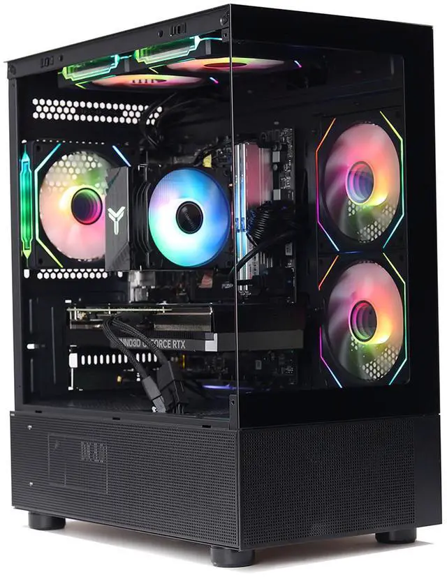 Main image of MXZ Intel Core i7 12700F 5.2GHz,GeForce RTX 4070, Gaming PC ,16GB*2 DDR4 3200MHz,M.2 SSD 1T, B660, 6RGB Fans,Windows 11 Pro , Gamer Desktop Computer(I7 12700F| RTX 4070)