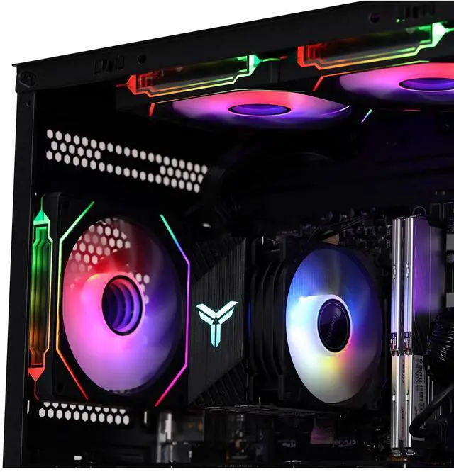 Alt view image 2 of 7 - MXZ Intel Core i7 13700F 5.2GHz,GeForce RTX 5060, Gaming PC ,16GB*2 DDR4, M.2 SSD 1T, B760, 6RGB Fans,Windows 11 Pro , Gamer Desktop Computer(I7 13700F| RTX 5060)