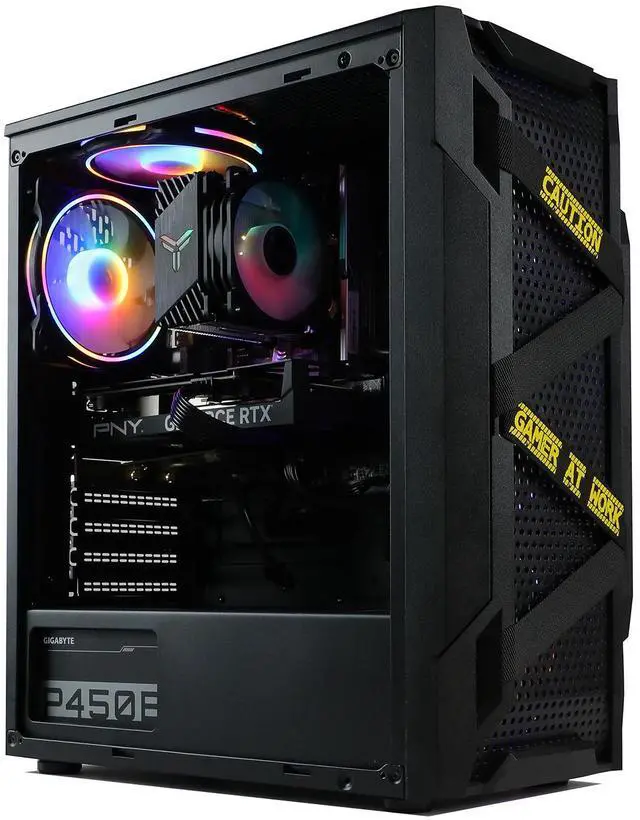 Main image of MXZ Gaming PC Computer Intel Core i5 9400F, RX 580, 8GB DDR4, NVME M2 500GB, 5 RGB Fans, Windows 11 Pro Ready to Use, Gamer Desktop Computer