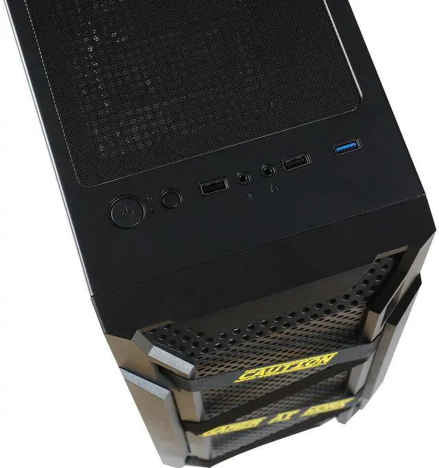 Alt view image 3 of 7 - MXZ Gaming PC Computer Intel Core i5 9400F, RX 580, 8GB DDR4, NVME M2 500GB, 5 RGB Fans, Windows 11 Pro Ready to Use, Gamer Desktop Computer