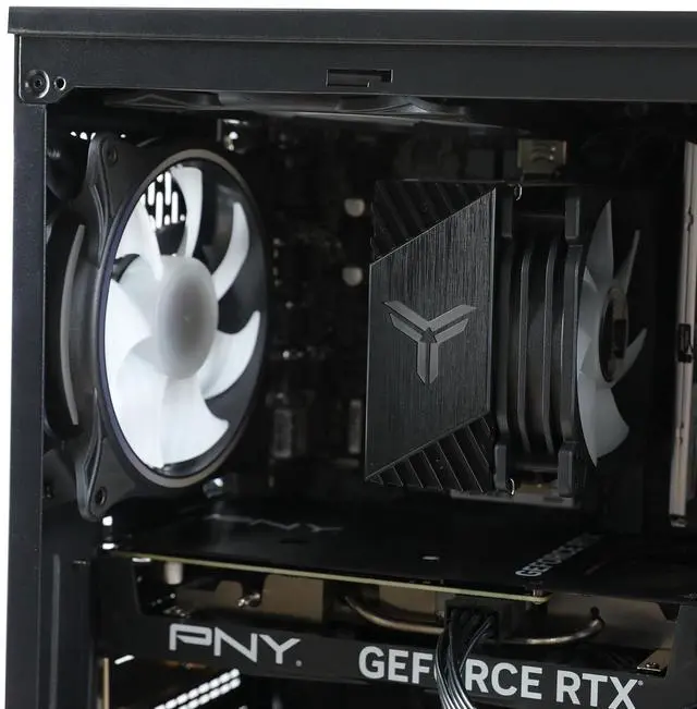 Alt view image 6 of 7 - MXZ Gaming PC Computer Intel Core i5 9400F, RX 580, 8GB DDR4, NVME M2 500GB, 5 RGB Fans, Windows 11 Pro Ready to Use, Gamer Desktop Computer