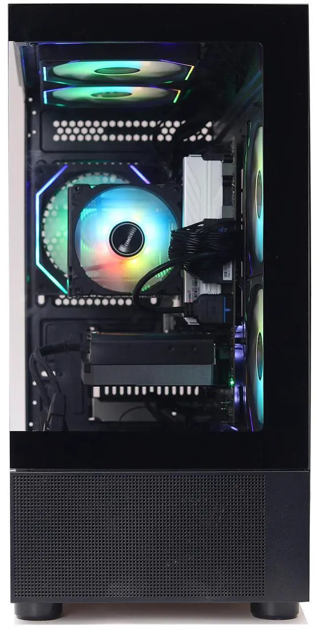 Alt view image 3 of 7 - MXZ High Performance Gaming PC, AMD Ryzen 5 7500F,GeForce RTX 4060, B650,16GB DDR5,1TB NVME, 5 RGB Fans, Windows 11 Pro Ready to use (R5 7500F| RTX 4060)