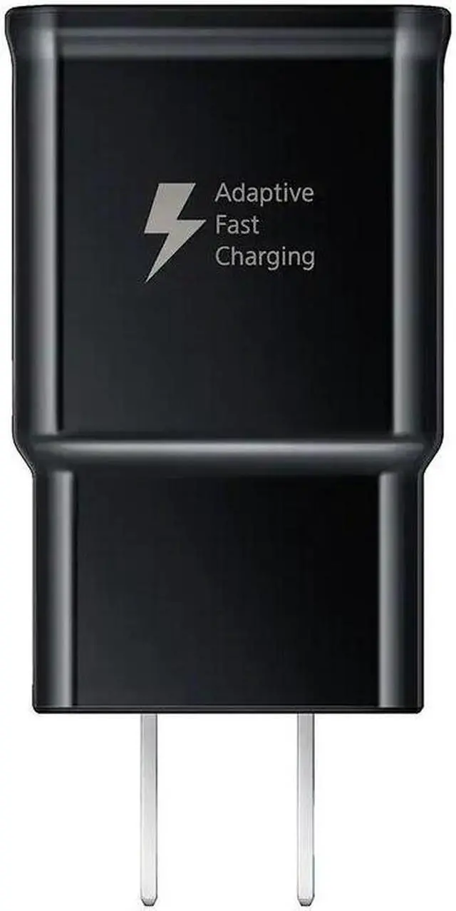 Alt view image 3 of 3 - Samsung Galaxy Fast Adaptive Wall Charger with Type USB-C Cable for Galaxy S8, S9, S10, Note 8, 9 - Black - 2 Pack