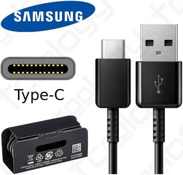 Alt view image 2 of 3 - Samsung Galaxy Fast Adaptive Wall Charger with Type USB-C Cable for Galaxy S8, S9, S10, Note 8, 9 - Black - 2 Pack