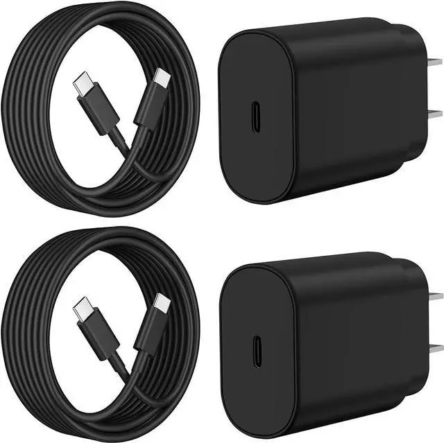 Alt view image 3 of 4 - Samsung 25W Wall Charger Fast Charging and 3ft Type C Cable | 2 Pack |  For Samsung Galaxy S20/S10 5G /Note 10/Note 10 Plus/Note 20/S9 S8/S10e,iPad Pro 12.9/11,Google Pixel 3a 4 3 2/Pixel 2 XL 3XL 4XL