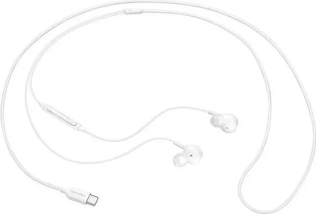 Alt view image 3 of 3 - Samsung Galaxy Earphones Designed by AKG - with Microphone (White) USB-C Connector