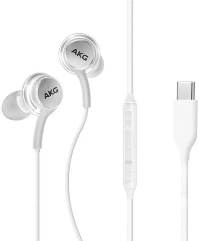 Main image of Samsung Galaxy Earphones Designed by AKG - with Microphone (White) USB-C Connector
