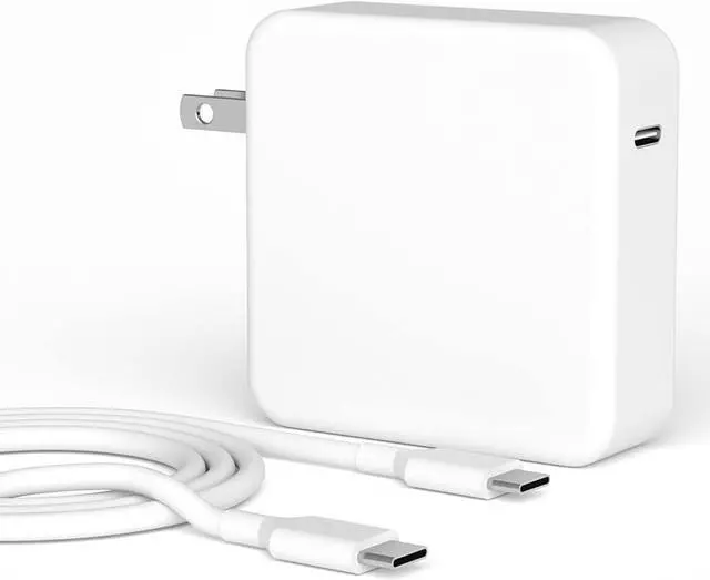 Alt view image 3 of 6 - Apple 61W USB-C Power Adapter for MacBook + C to C Cable