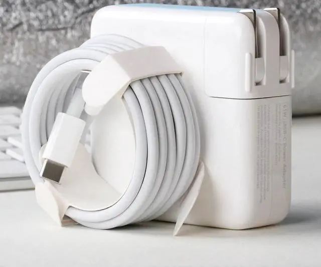 Main image of Apple 61W USB-C Power Adapter for MacBook + C to C Cable