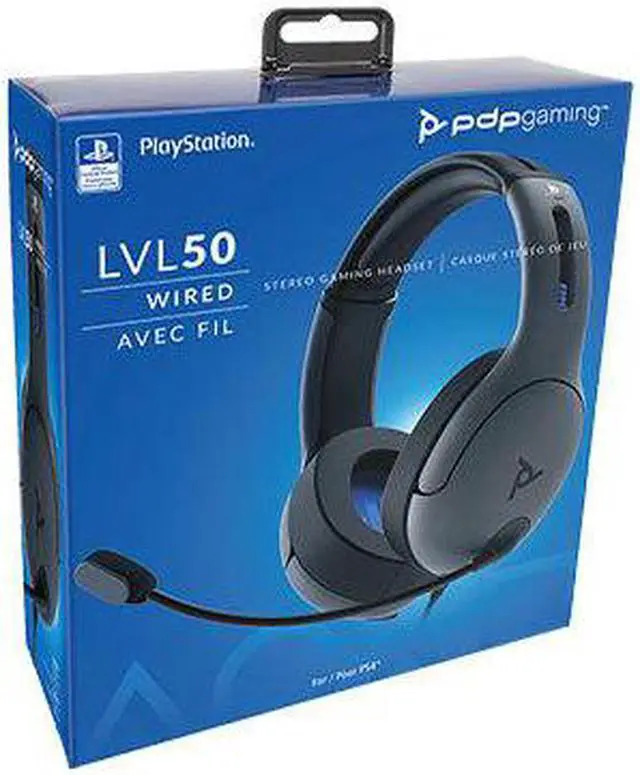 Alt view image 6 of 17 - PDP - LVL50 Wired Stereo Gaming Headset - Playstation 4 (051-099-NA-BK)