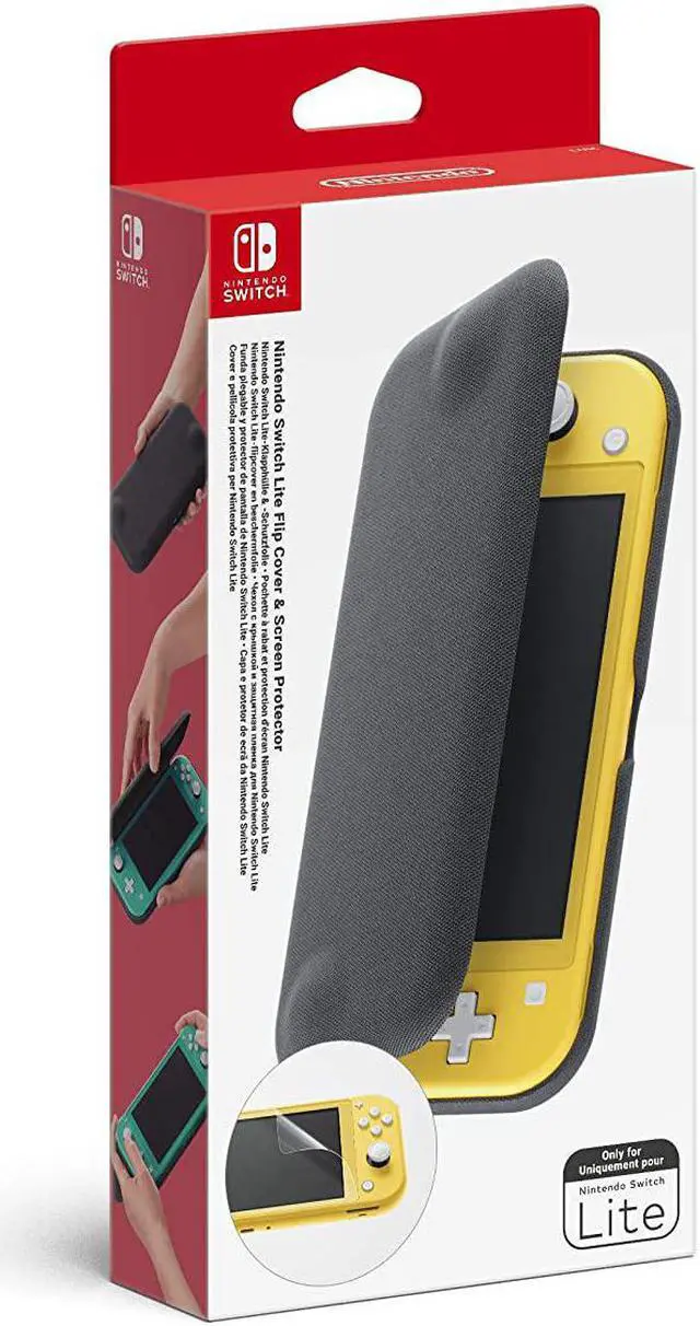 Alt view image 8 of 10 - Nintendo Switch Lite Flip Cover & Screen Protector