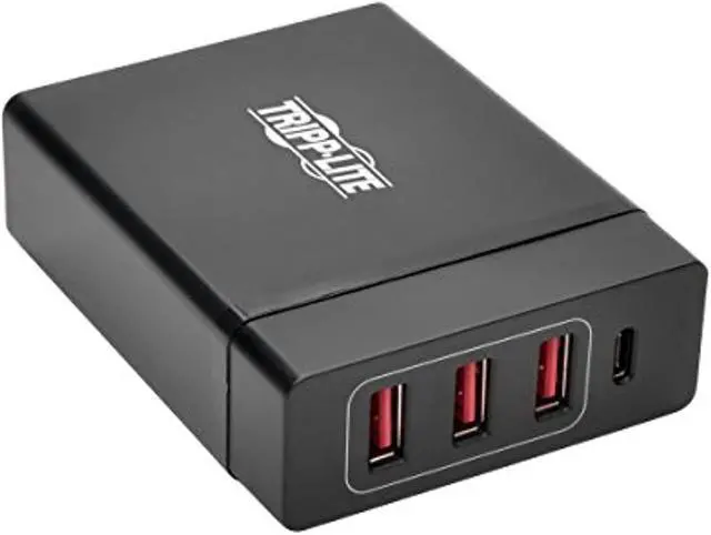 Alt view image 3 of 6 - Tripp Lite 4-Port USB Charging Station with USB-C Charging and USB-A Auto-Sensing Ports - 5 V DC, 20 V DC Output Voltage - 3 A Output Current