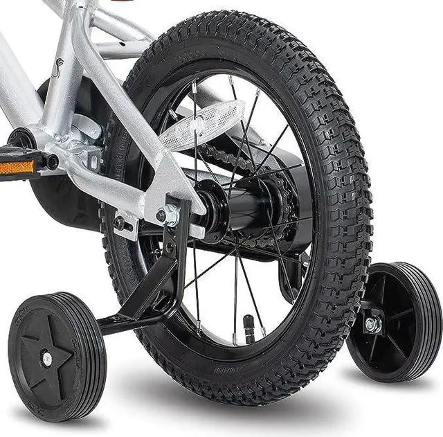 Alt view image 15 of 15 - JOYSTAR Totem 12" BMX Kids Bike for Ages 2-4 with Training Wheels, Silver