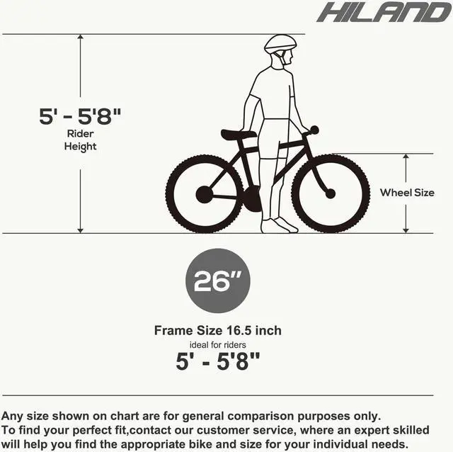Alt view image 5 of 6 - Hiland 26 Inch Women's Mountain Bike, 21 Speed Steel Frame Adult Bicycle, Men and Women MTB with Suspension Fork, Purple Green White