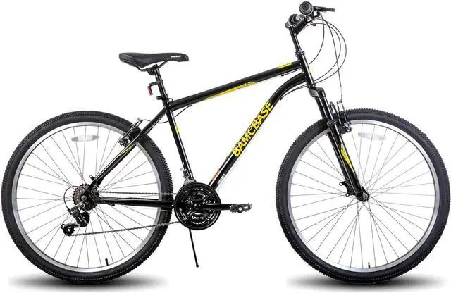 Main image of Hiland 26 27.5 Inch Mountain Bike, Men's Women's MTB with 21 Speeds, High-Tensile Steel Frame, V Brake, Hardtail Bicycle for Adults