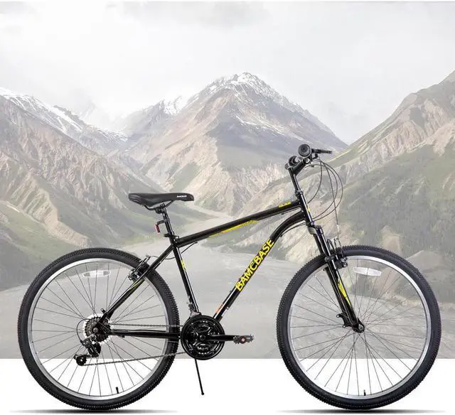 Alt view image 6 of 7 - Hiland 26 27.5 Inch Mountain Bike, Men's Women's MTB with 21 Speeds, High-Tensile Steel Frame, V Brake, Hardtail Bicycle for Adults