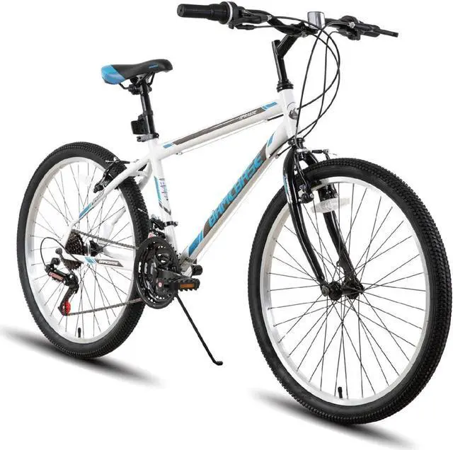 Main image of HILAND 26 27.5 Inch Mountain Bike, High-Tensile Steel Frame, 21 Speeds, V Brake, Hardtail Bicycle for Men and Women, Ideal MTB for Adults