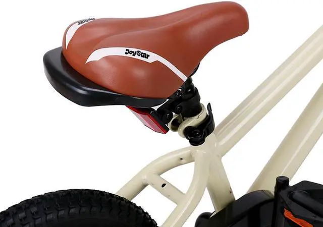 Alt view image 7 of 7 - JOYSTAR Totem Kids Bike for 2-9 Years Old Boys Girls, BMX Style Kid Bicycles 12 14 16 18 Inch with Training Wheels, 18 Inch Children Bikes with Kickstand and Handbrake 14" Beige