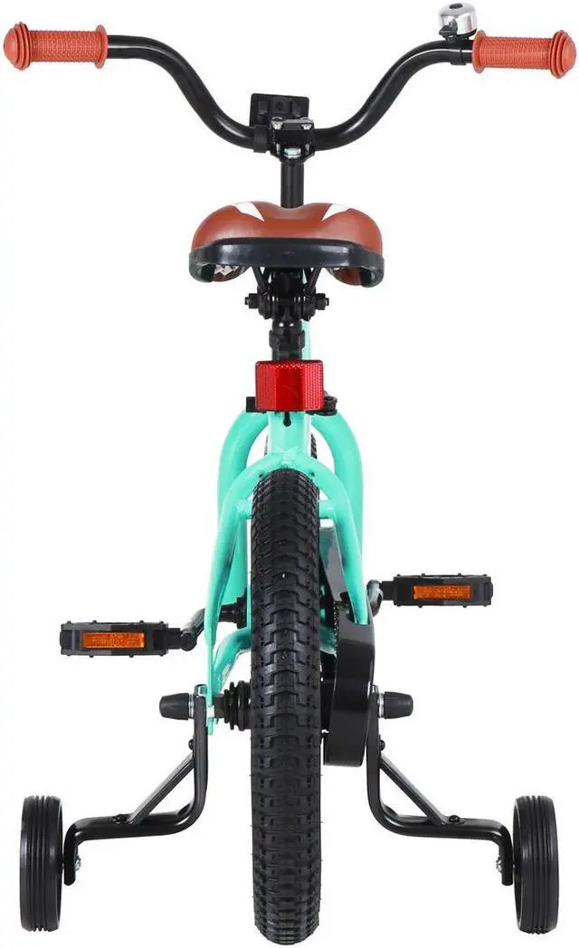 Alt view image 5 of 7 - JOYSTAR Totem Kids Bike for 2-9 Years Old Boys Girls, BMX Style Kid Bicycles 12 14 16 18 Inch with Training Wheels, 18 Inch Children Bikes with Kickstand and Handbrake 12" Green