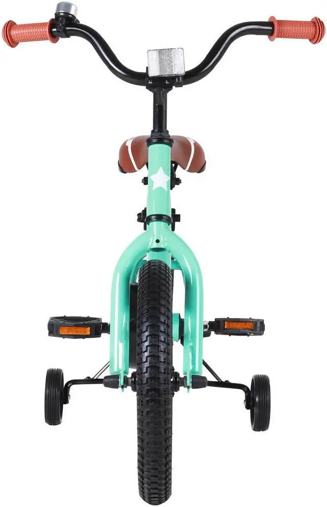 Alt view image 4 of 7 - JOYSTAR Totem Kids Bike for 2-9 Years Old Boys Girls, BMX Style Kid Bicycles 12 14 16 18 Inch with Training Wheels, 18 Inch Children Bikes with Kickstand and Handbrake 12" Green