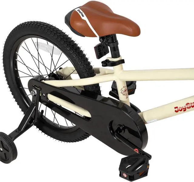 Alt view image 6 of 6 - JOYSTAR Totem Kids Bike for 2-9 Years Old Boys Girls, BMX Style Kid Bicycles 12 14 16 18 Inch with Training Wheels, 18 Inch Children Bikes with Kickstand and Handbrake 18" Beige