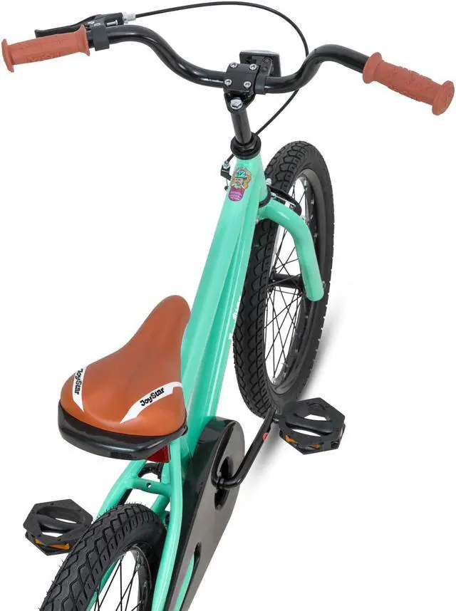 Alt view image 3 of 6 - JOYSTAR Totem Kids Bike for 2-9 Years Old Boys Girls, BMX Style Kid Bicycles 12 14 16 18 Inch with Training Wheels, 18 Inch Children Bikes with Kickstand and Handbrake 18" Green