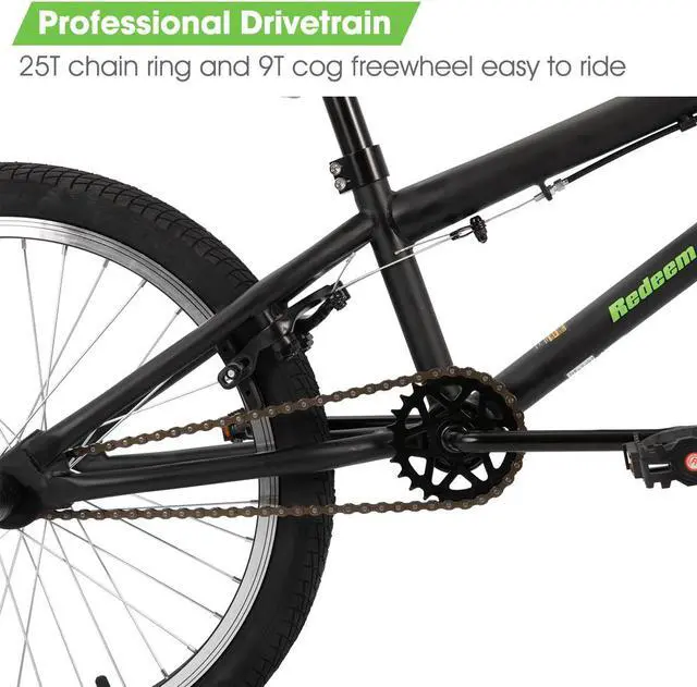 Alt view image 5 of 7 - HILAND 20 inch Freestyle Kids BMX Bike,Beginner-Level to Advanced Riders with 360 Degree Gyro & 4 Pegs, Kids' Bicycles for Boys,Girls,Youth Multiple Colors
