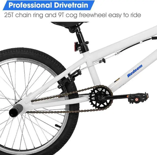Alt view image 5 of 7 - HILAND 20 inch Freestyle Kids BMX Bike,Beginner-Level to Advanced Riders with 360 Degree Gyro & 4 Pegs, Kids' Bicycles for Boys,Girls,Youth Multiple Colors
