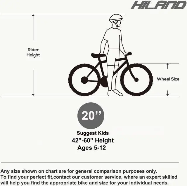 Alt view image 7 of 7 - HILAND 20 inch Freestyle Kids BMX Bike,Beginner-Level to Advanced Riders with 360 Degree Gyro & 4 Pegs, Kids' Bicycles for Boys,Girls,Youth Multiple Colors