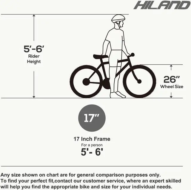 Alt view image 6 of 6 - HILAND Mountain Bike, 3/6/Multi-Spokes, 21 Speeds Drivetrain, Aluminum Frame 26 Inch Wheels, Disc-Brake Bike for Men Women Men's MTB Bicycle 3 - spoke wheel Orange