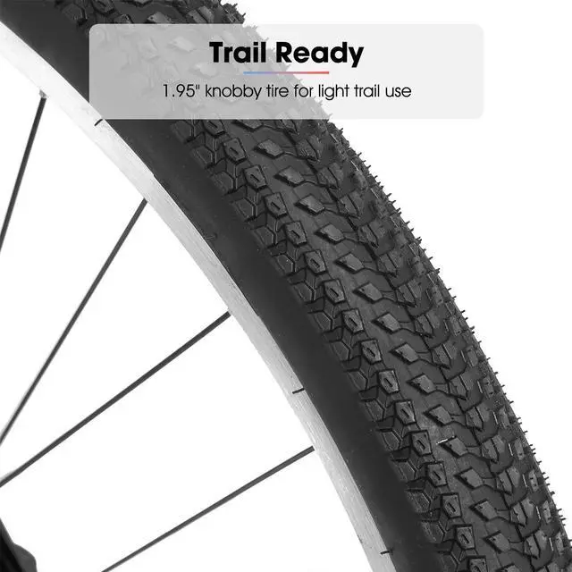 Alt view image 4 of 6 - HILAND 24 26 Inch Mountain Bike with 21 - Speed for Men Women, High - Carbon Steel Frame, Sport Cycling MTB Bicycle for Adult