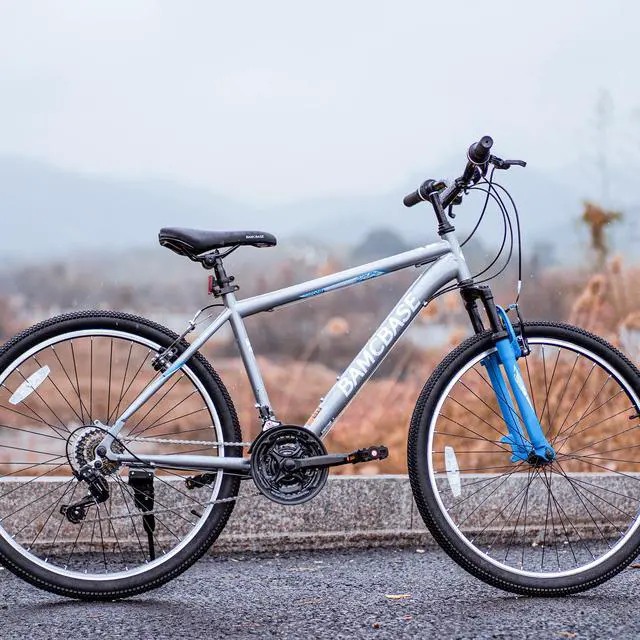 Alt view image 2 of 7 - HILAND 26 Inch Mountain Bike, Mens Womens MTB with 21 Speeds, High-Tensile Steel Frame Bike, V Brake, Hardtail Bicycle for Adult Grey