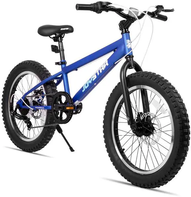 Main image of JOYSTAR 20 Inch Mountain Bike for Kids Ages 7-13, 7 Speed Disc Brakes MTB, Fat Tire Kids Bicycles for Boys Girls, Blue