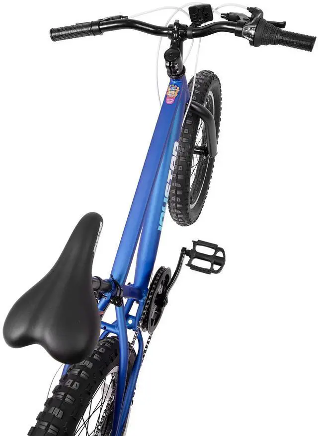 Alt view image 7 of 7 - JOYSTAR 20 Inch Mountain Bike for Kids Ages 7-13, 7 Speed Disc Brakes MTB, Fat Tire Kids Bicycles for Boys Girls, Blue