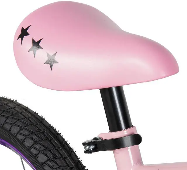 Alt view image 7 of 7 - JOYSTAR Cervine 16" Kids Bike with Training Wheels Basket, Coaster Brake Child's Bike for 4-7 Years Old Boys Girls Pink