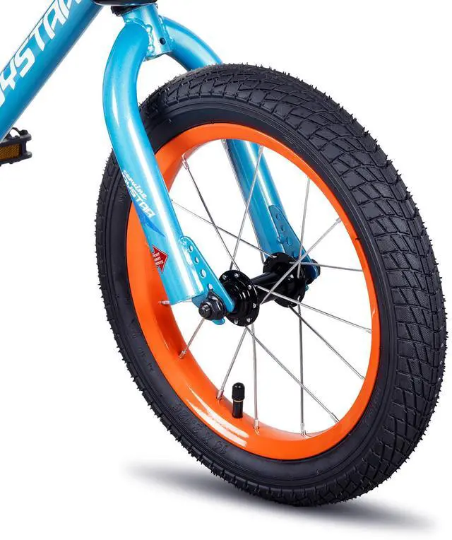 Alt view image 6 of 7 - JOYSTAR Cervine 16" Kids Bike with Training Wheels Basket, Coaster Brake Child's Bike for 4-7 Years Old Boys Girls Blue