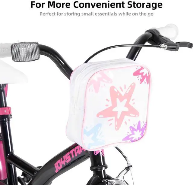 Alt view image 6 of 7 - JOYSTAR Zinnia 16" Kids Bike for Ages 4-7 Girls, Children's Bicycle with Training Wheels & Doll Seat, Black