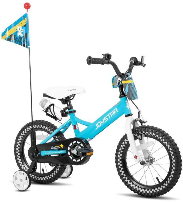 Main image of JOYSTAR Little Daisy 12" Kids Bike for Girls Boys Ages 2-4, Children's Bicycle with Doll Seat & Streamers, Blue