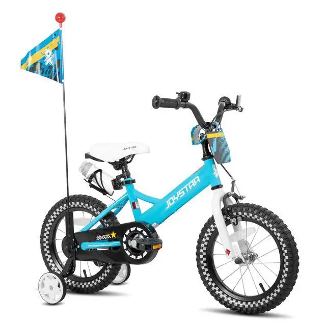 Main image of JOYSTAR Little Daisy 14" Kids Bike for Girls Boys Ages 3-5, Children's Bicycle with Doll Seat & Streamers, Blue