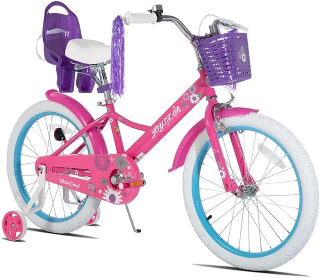 Main image of JOYSTAR Little Daisy 20" Kids Bike for Girls Boys Ages 8+, Children's Bicycle with Doll Seat & Streamers, Purple Pink