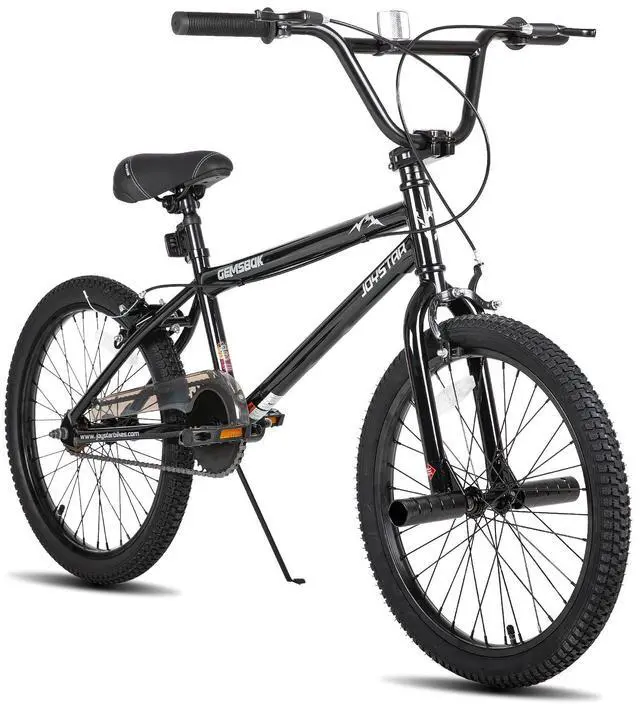 Main image of JOYSTAR 24 Inch Kids BMX Bike for Boys Girls Ages 7-12, Freestyle Bicycle for Beginner Level Riders with 2 Pegs, Black