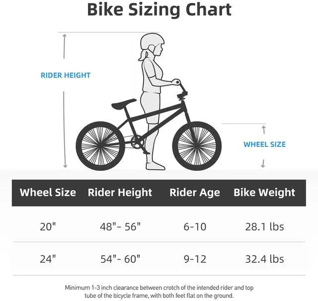 Alt view image 5 of 7 - JOYSTAR 24 Inch Kids BMX Bike for Boys Girls Ages 7-12, Freestyle Bicycle for Beginner Level Riders with 2 Pegs, Black