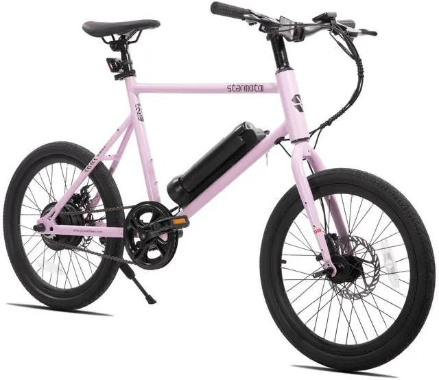 Main image of JOYSTAR Starmoto 20" Electric Bike 250W Brushless Motor, Removable Battery, 15.5MPH, Pink