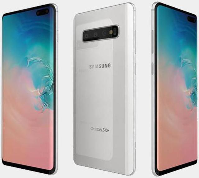 Alt view image 8 of 11 - Samsung Galaxy S10+ Plus 512GB / 8GB RAM SM-G975F Hybrid/Dual-SIM (No CDMA, GSM only) Factory Unlocked 4G/LTE Smartphone - Ceramic White