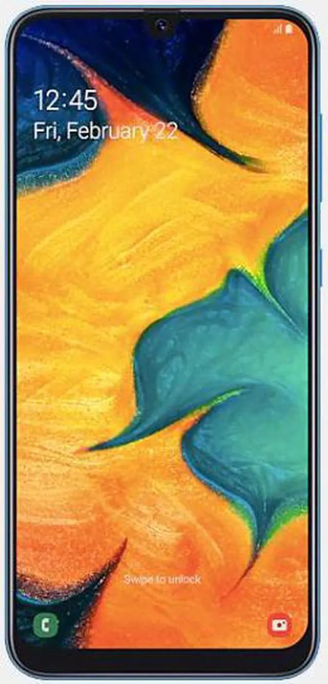 Alt view image 5 of 11 - Samsung Galaxy A30 A305G 32GB Duos GSM Unlocked Phone w/dual 16MP Camera - Blue
