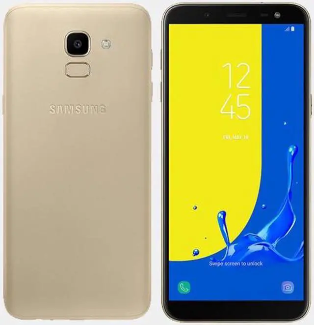 Alt view image 7 of 9 - Samsung Galaxy J6 (2018) J600G 32GB Unlocked GSM Dual-SIM Phone w/ 13MP Camera - Gold (International Version)